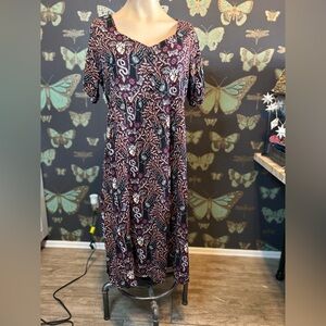 Witchy Goth Disturbia Midi Dress Palmistry